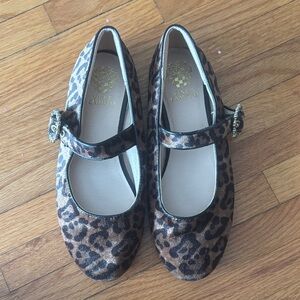 Vince Camuto Brown Leopard Kids Dress Shoes